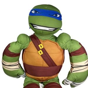 Teenage Mutant Ninja Turtles Leonardo Nickelodeon 2014 Plush Stuffed Toy 22”